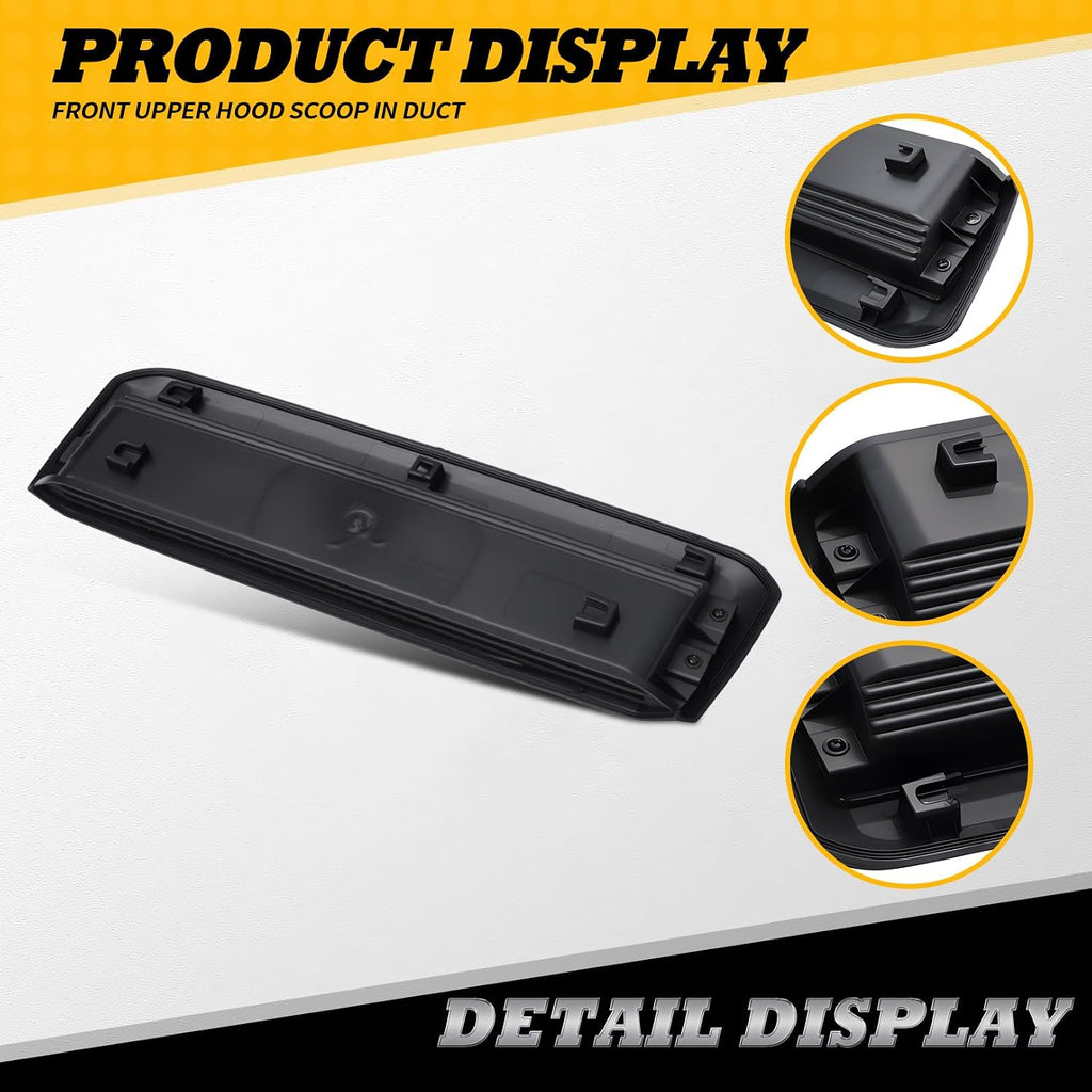 Front Upper Hood Scoop Compatible with Tacoma TRD 3.5L V6 | 2016-2022 Fit, 76181-04900, 7618104900, Direct Replacement, Front In Duct