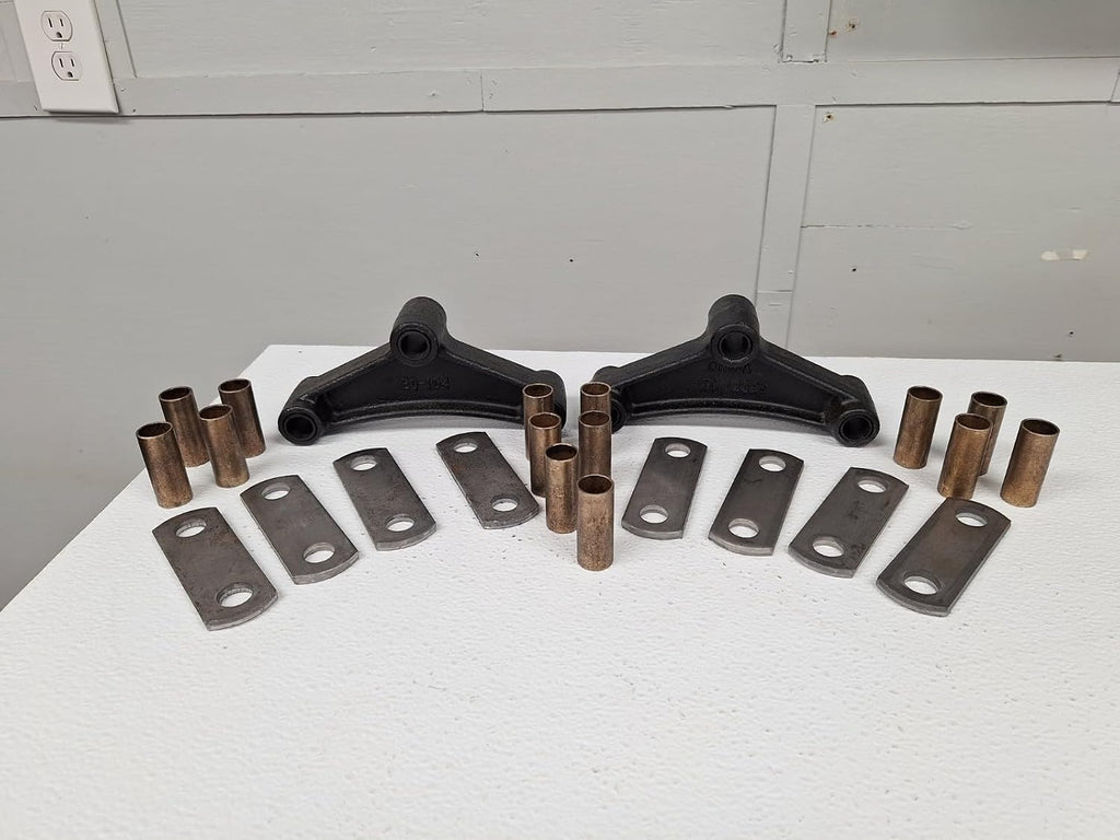 Assembled Short Equalizer Trailer Kit with Bronze Bushings & Shackle Straps
