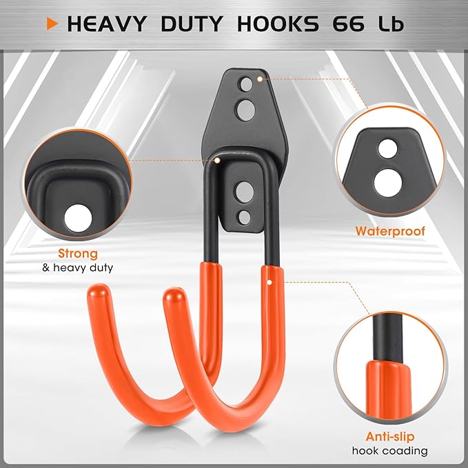 Heavy Duty Hose Hook, Garage Storage Utility Hooks, Garden Hose Hooks - Image 4