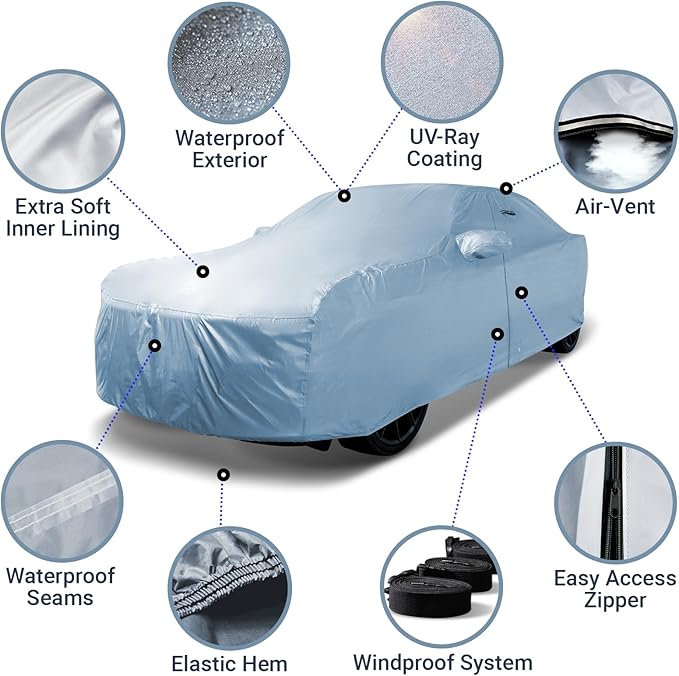 iCarCover Fits 1982-1990 Pontiac Trans AM Car Cover Automobiles Form-Fit Padded - Image 4