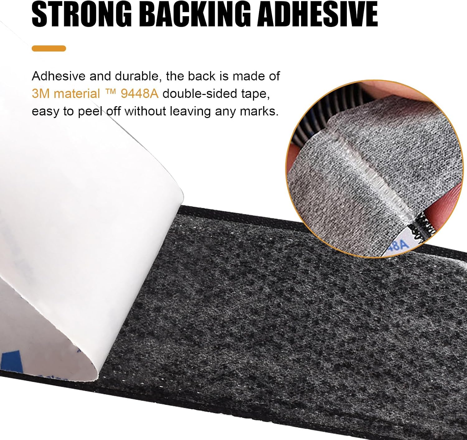 20PCS Car Mat Fixing Stickers, Nylon Waterproof Non-Shedding Vehicles Foot Pads Backing Adhesive, Multifunctional Cuttable Traceless, for Cushions, Sofa Mat, Carpets (Black)