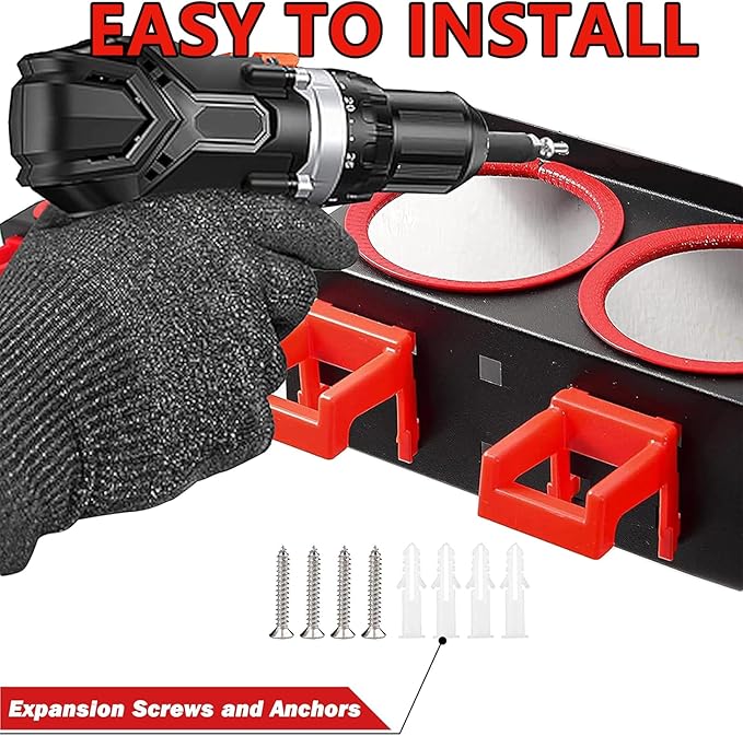 Spray Bottle Holders, Spray Bottle Rack Storage, Wall Mounted Spray Paint Can - Image 5