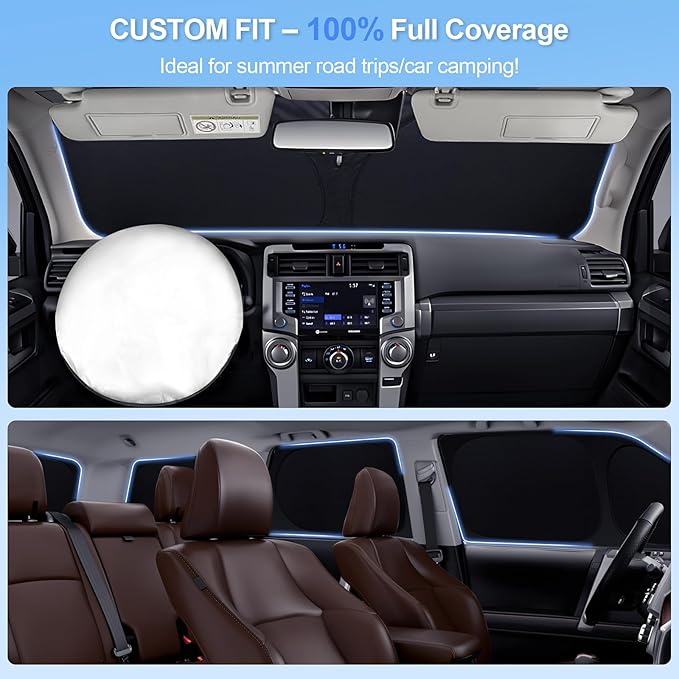 8pcs Car Window Shades for Mazda CX-5 2017-Present Accessories, Windshield Side - Image 5
