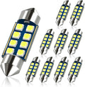 White 36mm Festoon 6418 Bulb Car LED Interior Map Dome Light | DE3423 DE3425 Size 6000K Extra Bright Also for Number Tag License Plate Cargo Trunk Door Footwell Light Canbus Error Free
