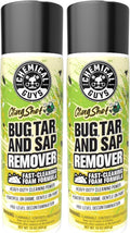 Chemical Guys Bug, Sap & Tar Remover, Fast Acting Pre Wash Cleaner for Cars, Trucks & SUVs, Removes Stuck On Residue, Road Film, Bug Splatter, Tree Sap, Grime, Spray, 2 Pack - 15 Fl Oz Each