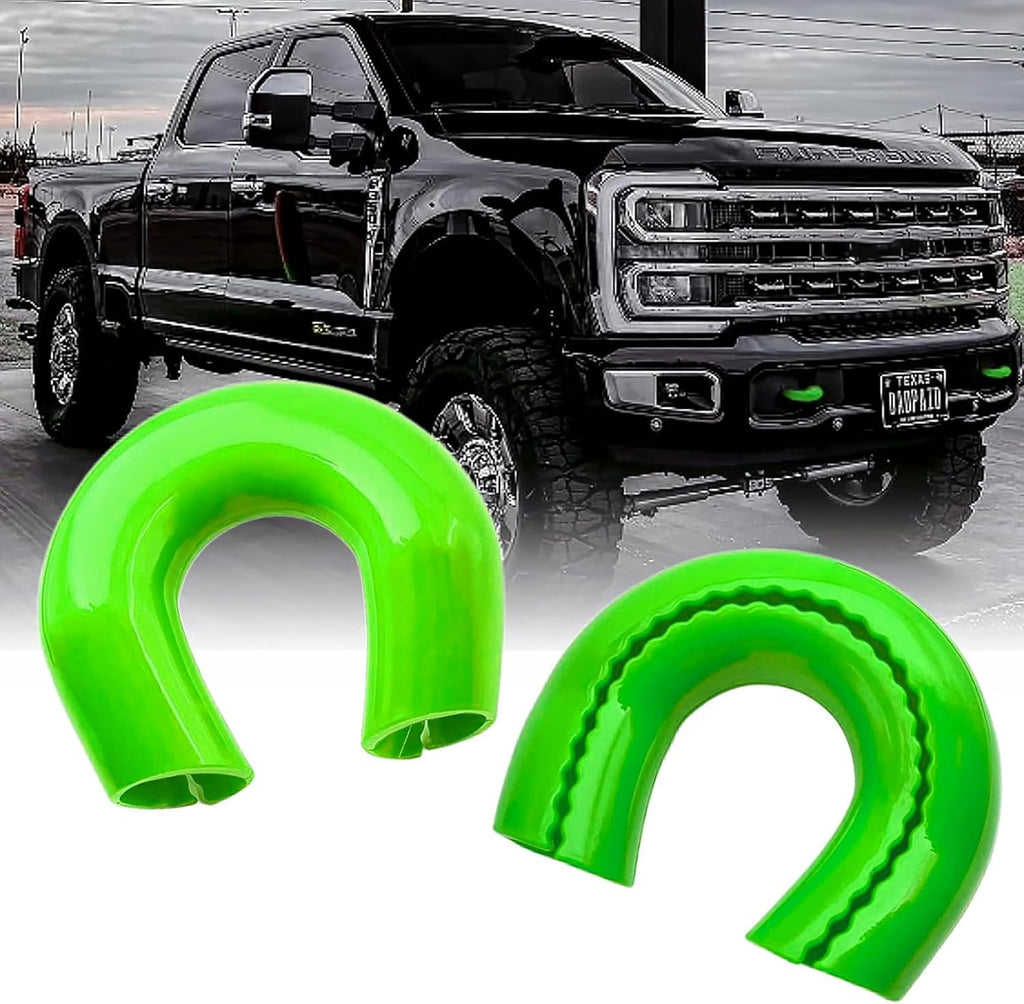 Front Tow Hook Cover for 2017-2026 Ford Super Duty F-250 F-350 F-450,Tow Hitch Covers, Ford Truck Accessories, Pickup Truck Accessories, F250 Must Haves, Silicone, Green (2 Pack)