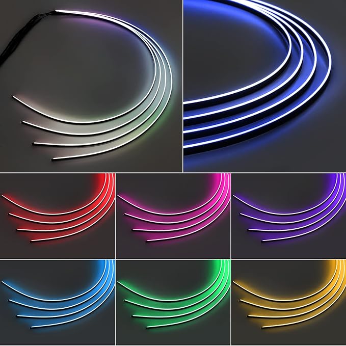 RGB Acrylic Interior Car LED Strip Light 43-inch, which fit - Image 3