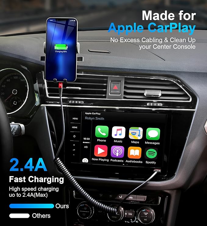 2 Pack Coiled Lightning Cable 3ft, iPhone Charger Cable - Image 2