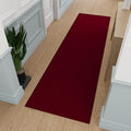 Ottomanson Hallway Runner Rug 2'7" x 9'10" Non Slip Solid Area Rugs Easy to by Ottomanson