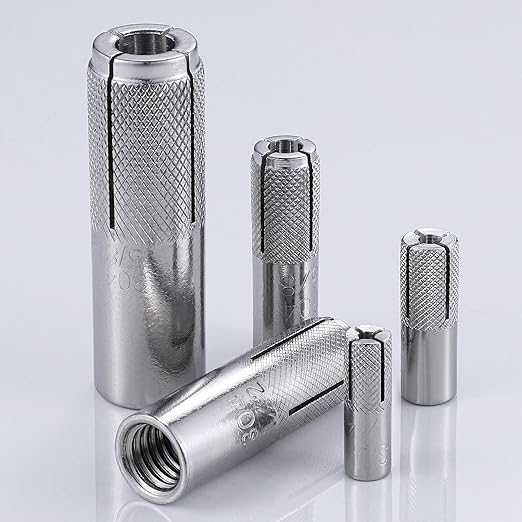 Wensilon 3/8"-16 Premium Stainless Steel Drop in Anchors Assortment, Knurled - Image 4