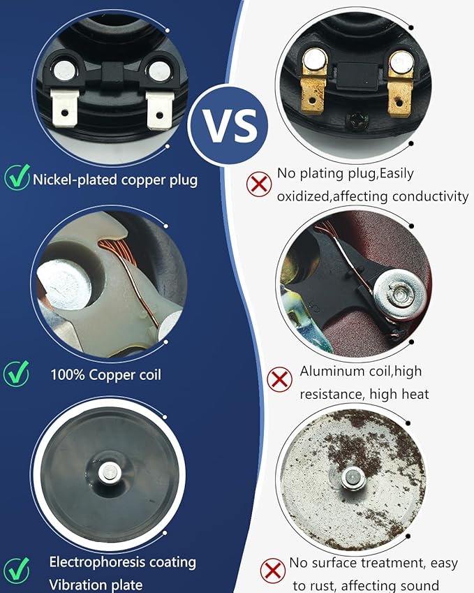 Car Horn Kit for Audi/Volkswagen, 12V Loud Waterproof Auto Horn, High Low Dual - Image 7