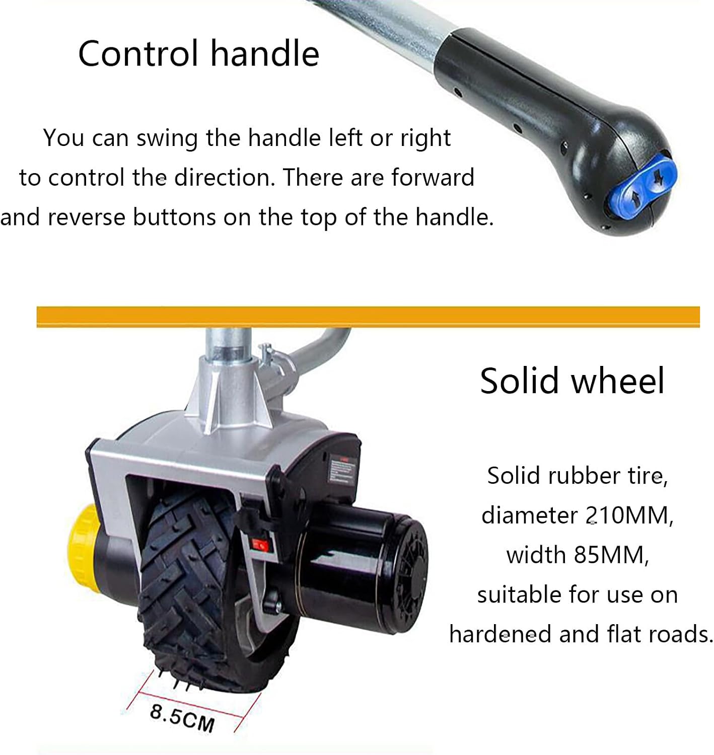 Electric Trailer Mover, Electric Trailer Dolly, Load Capacity Electric Trailer Dolly, Motorised Camper Trolley Kit Camper Caravan Trailer, 550W 12V