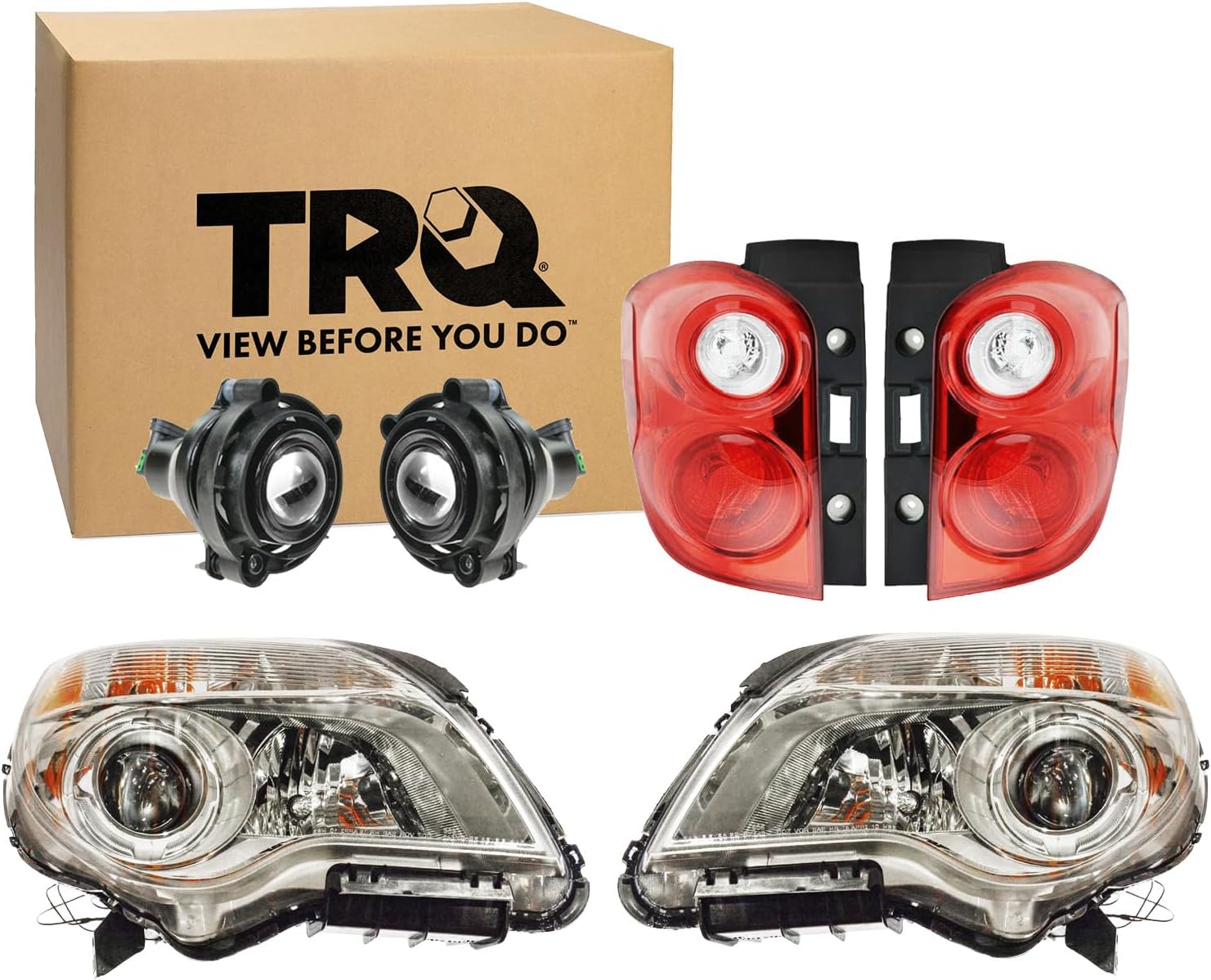 TRQ Lighting Kit GM2502352 GM2503352 GM2593157 GM2800242 GM2801242 Compatible with 2010-2015 Chevrolet Equinox
