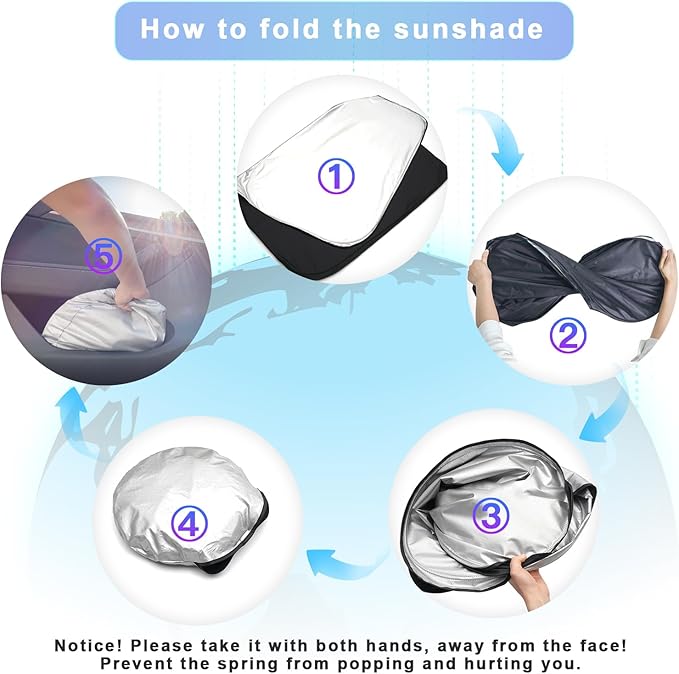 SXCY for 2025 2026 Toyota Camry Windshield Sunshade for 2025 2026 Toyota Camry - Image 6