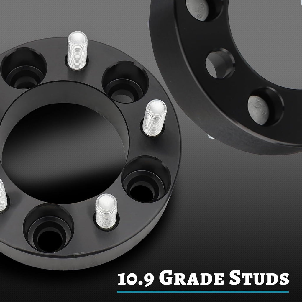 IRONTEK 5x4.5in Wheel Spacers 1.5" Real Forged Spacers with 82.5mm Hub Bore 1/2" x20 Studs Fit for Ford 07-13 Edge/ 91-10 Explorer, for Jeep 84-01 Cherokee/ 86-92 Comanche, for Lincoln 07-13 MKX 2PCS