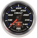 Auto Meter 7956 Cobalt 2-5/8" 100-340 Degree F Full Sweep Electric Oil Temperature Gauge with Peak Memory and Warning