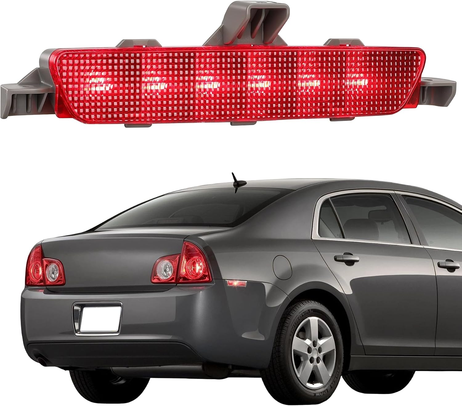 Third Brake Light,3rd Brake Light Assembly fit for Chevy Malibu 2008-2012, High Mount Stop Light 923-289 15271122 Stop Light Lamp