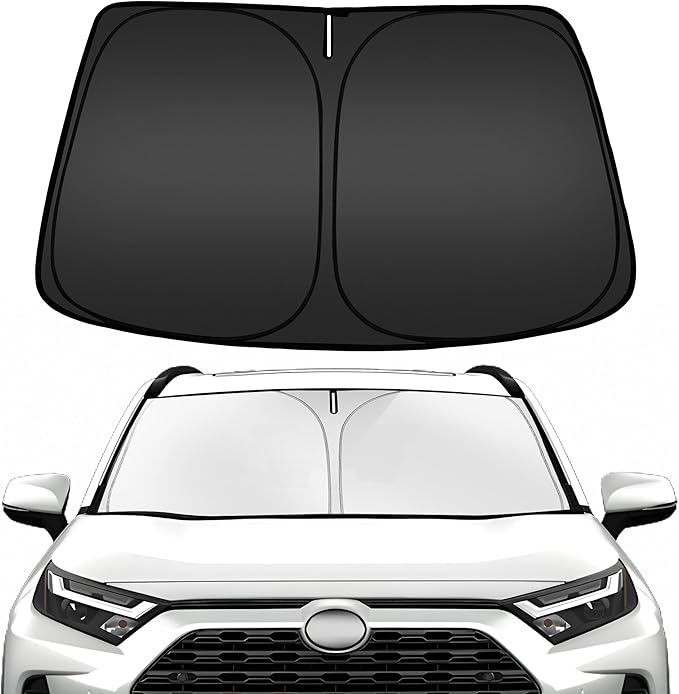 ARISMOTOR Windshield Sun Shade for Toyota RAV4 2019-2025, Custom Fit Foldable by ARISMOTOR