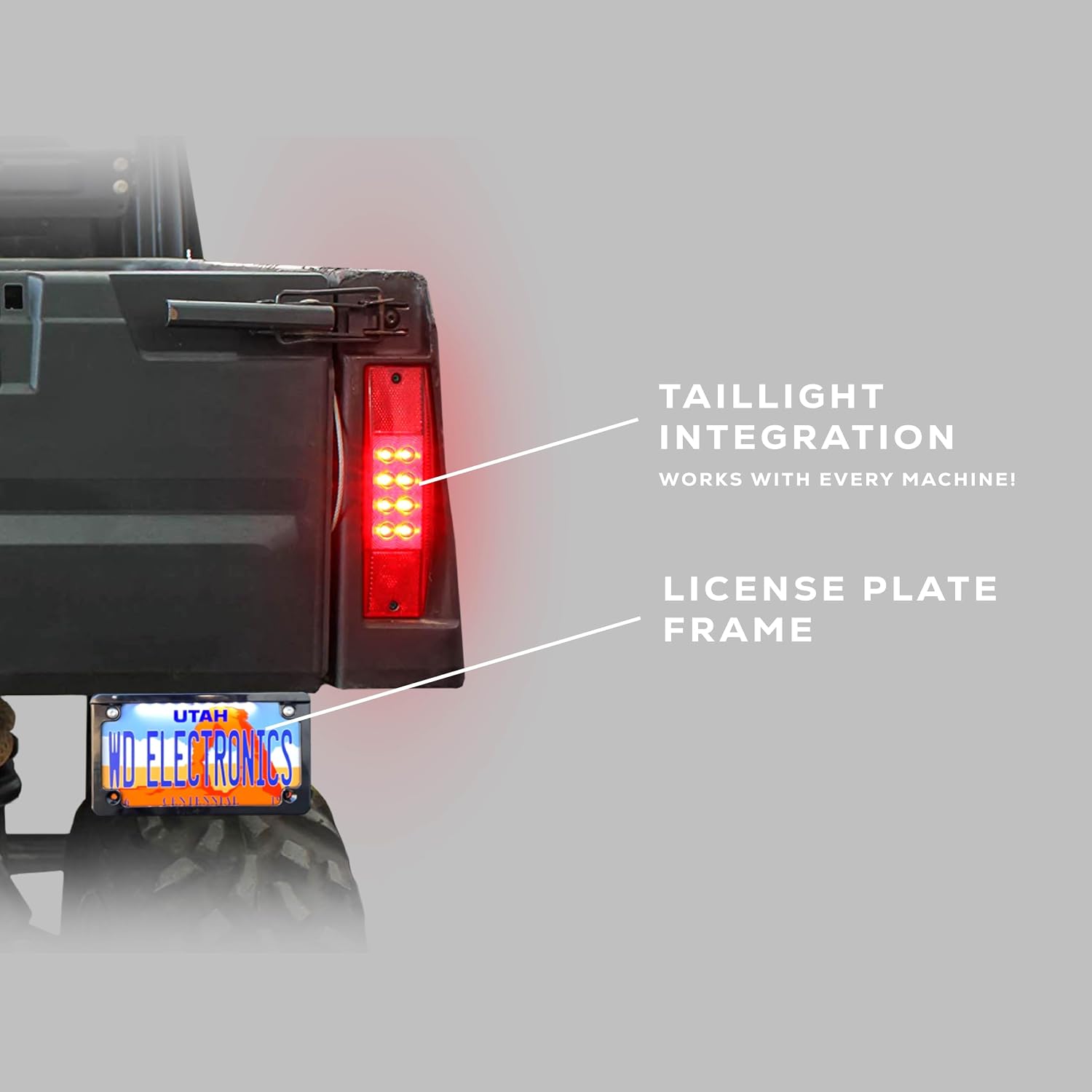 WD Electronics Polaris RZR Fang Lights LED Integrated Street Legal Turn Signal Kit 2018-2022 Models RZR XP 1000 Turbo S, Easy Install Plug and Play