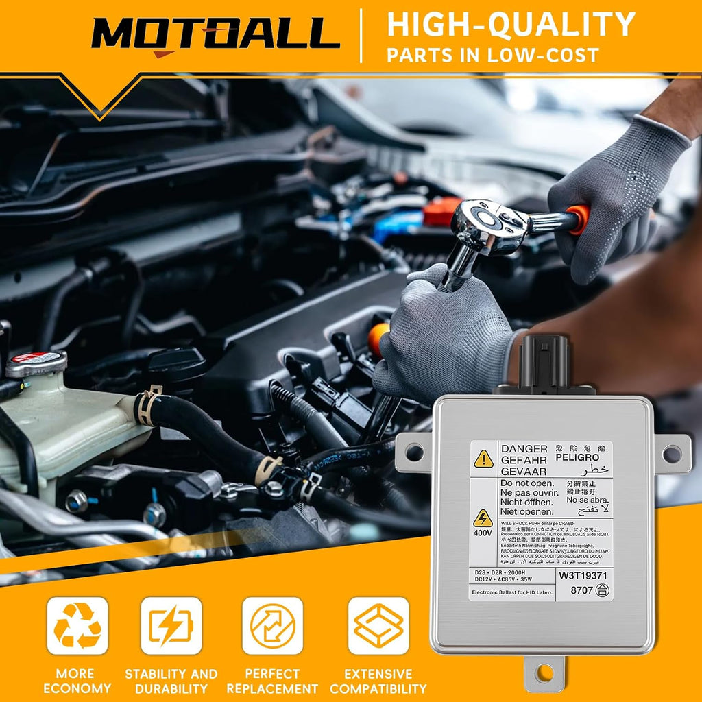 MOTOALL W3T15671 Xenon HID Ballast Control Unit Assembly Module for Acura Mazda Mitsubishi W3T19371 W3T13072