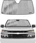 Pigenius Windshield Sunshade for Chevy/GMC Colorado/Canyon 2023-2026, Reversible Silver/Black