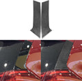 NVCNX Real Premium Carbon Compatible With Nissan Rogue 2014-2020 2015 2016 2017 2018 2019 S SL SV Fiber Car Rear Tail Light Upper Pillar Post Panel Cover Sticker Decal Exterior Trim Accessories Black