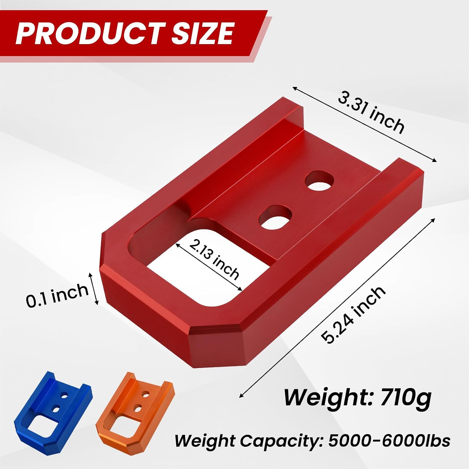 Tow Hooks for Tacoma 2024-2026/4Runner 2025-2026/Land Cruiser 250 2024-2026, Car Tow Hooks Compatible with Toyota Tacoma/4Runner/Land Cruiser 250 Accessories (Red)