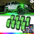 Xprite 8 Pods Rock Lights Wide Angle Bluetooth RGB Rocklights, Compatible Jeep by XPRITE