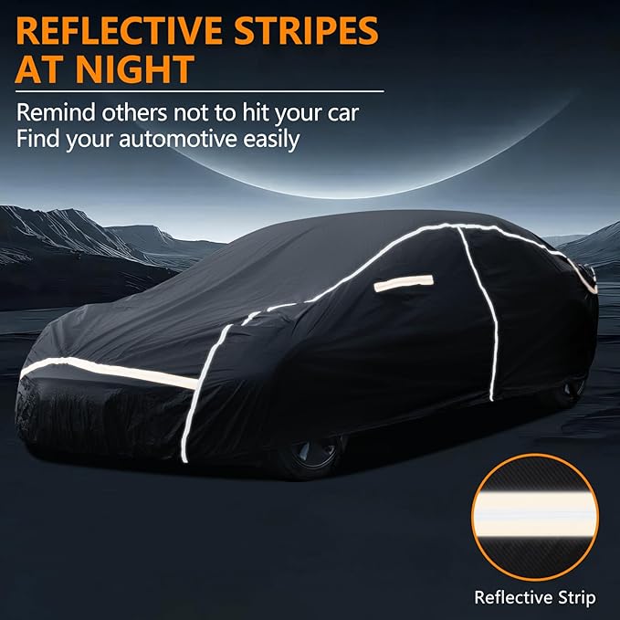 Car Cover Waterproof All Weather, 6 Layers Car Covers - Image 3