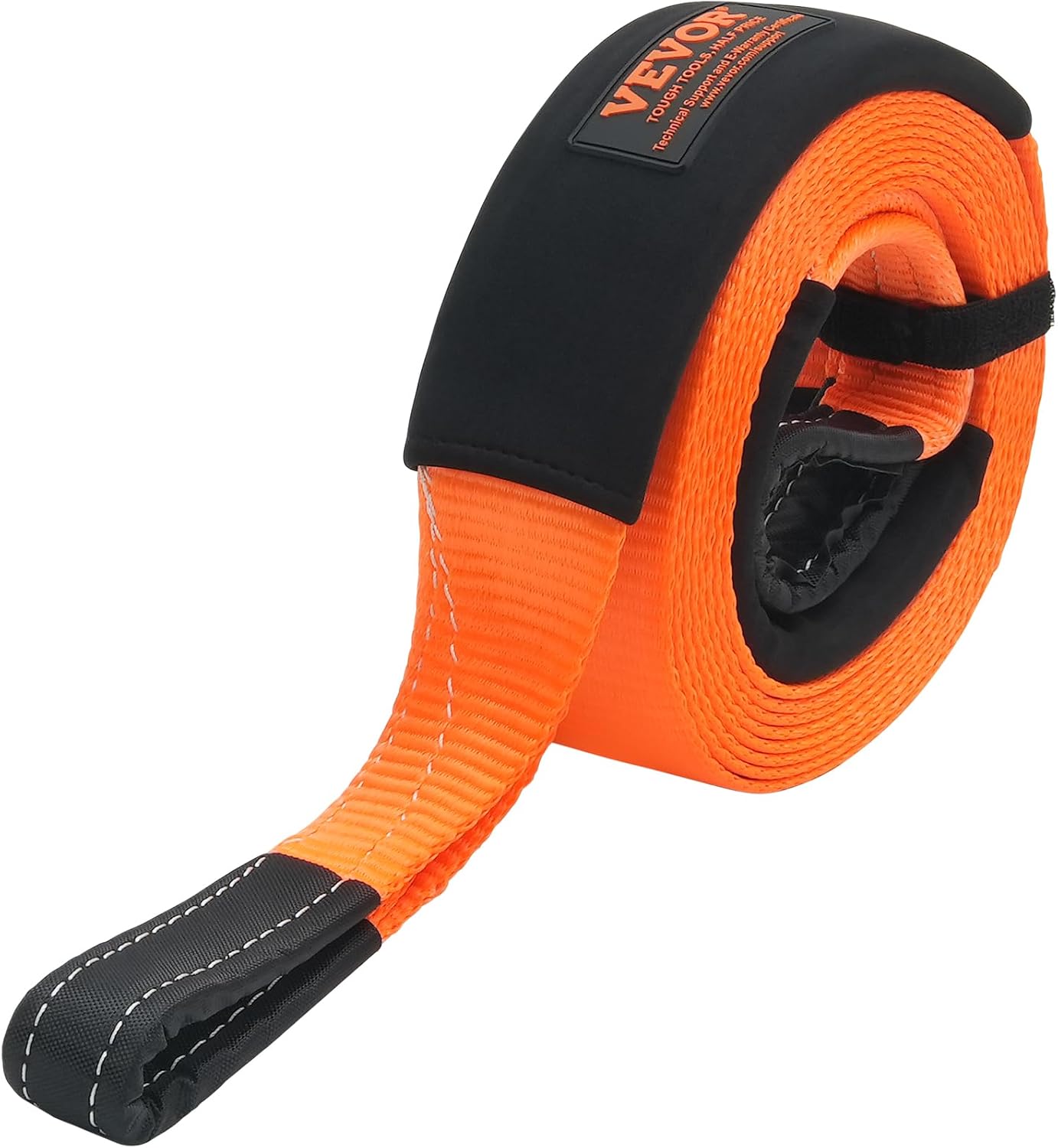 VEVOR Heavy Duty Tow Strap Recovery Kit 3" x 20 ft (MBS-36,000 lbs) Tree Saver Winch Strap, Triple Reinforced Loop & Protective Sleeves & Storage Bag, 3/4" D-Ring Shackles, for Truck Jeep SUV ATV