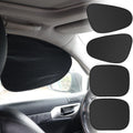 1Pair Car Sun Shade Cover Side Window Electrostatic Curtains Sun Protection 99.9% UV Ray Blocking Foldable Auto Curtains (A Pair of Rear Windows)