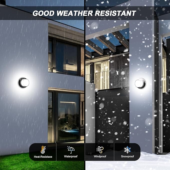 Outdoor LED Flood Lights, Waterproof Modern Exterior Wall Light, 12W Anti Rust - Image 3