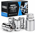 Wheel Lock Lug Nut M12x1.5 Anti Theft Fit Honda Accord Civic CRV Acura Dodge Grand Caravan Ford Fusion Hyundai Elantra Kia K5 Sportage Lexus Mazda CX5 Toyota Chrysler Mitsubishi Replace 24157
