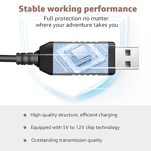 USB to DC3.5 Radar Detector Power Cable, USB C 5V-12V Power Cord Compatible - Image 5