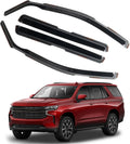 in Channel Rain Guards Fit for Chevrolet Chevy Suburban 2021 2022 2023 2024 2025