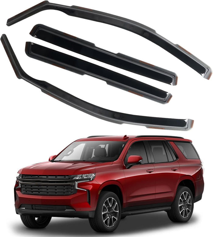 in Channel Rain Guards Fit for Chevrolet Chevy Suburban 2021 2022 2023 2024 2025