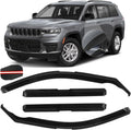 in Channel Rain Guards for 2021 2022 2023 2024 2025 Jeep Grand Cherokee L