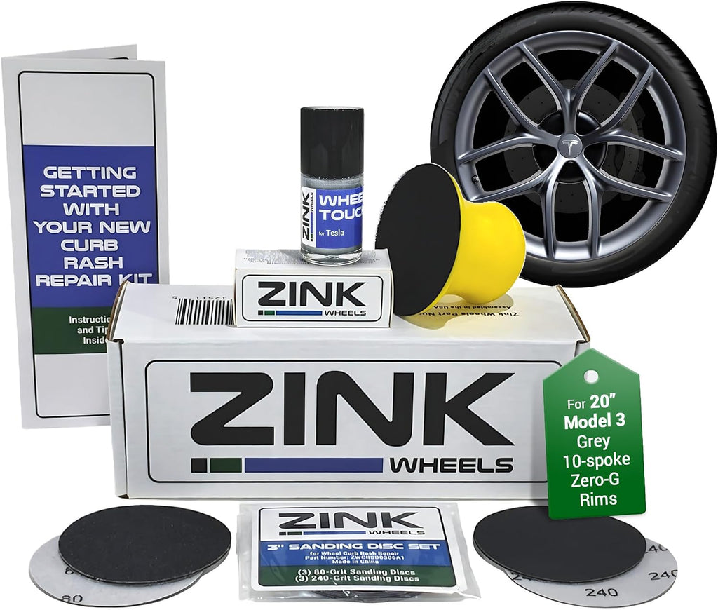 Premium Tesla Wheel Curb Rash Repair Kit