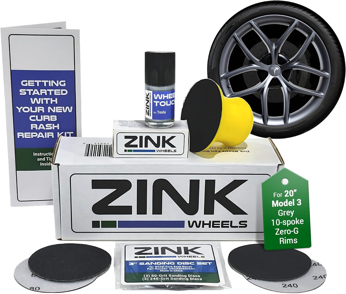 Premium Tesla Wheel Curb Rash Repair Kit