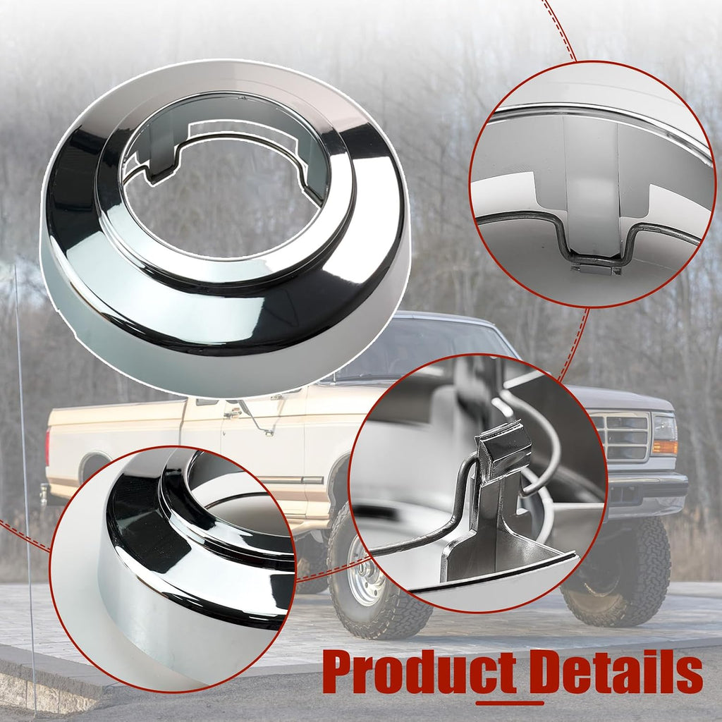 Wheel Center Cap for Ford F250 F350 Pickup Van E150 E250 E350 E450 F250 F350 4WD 1994-2008 Wheel Chrome Center Hub Cap,Replaces C3140F4WD 3140F4WD 560-3140