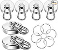 MIKEDE Magnetic Hooks Heavy Duty, 150LB Strong Swivel Neodymium Magnets by MIKEDE