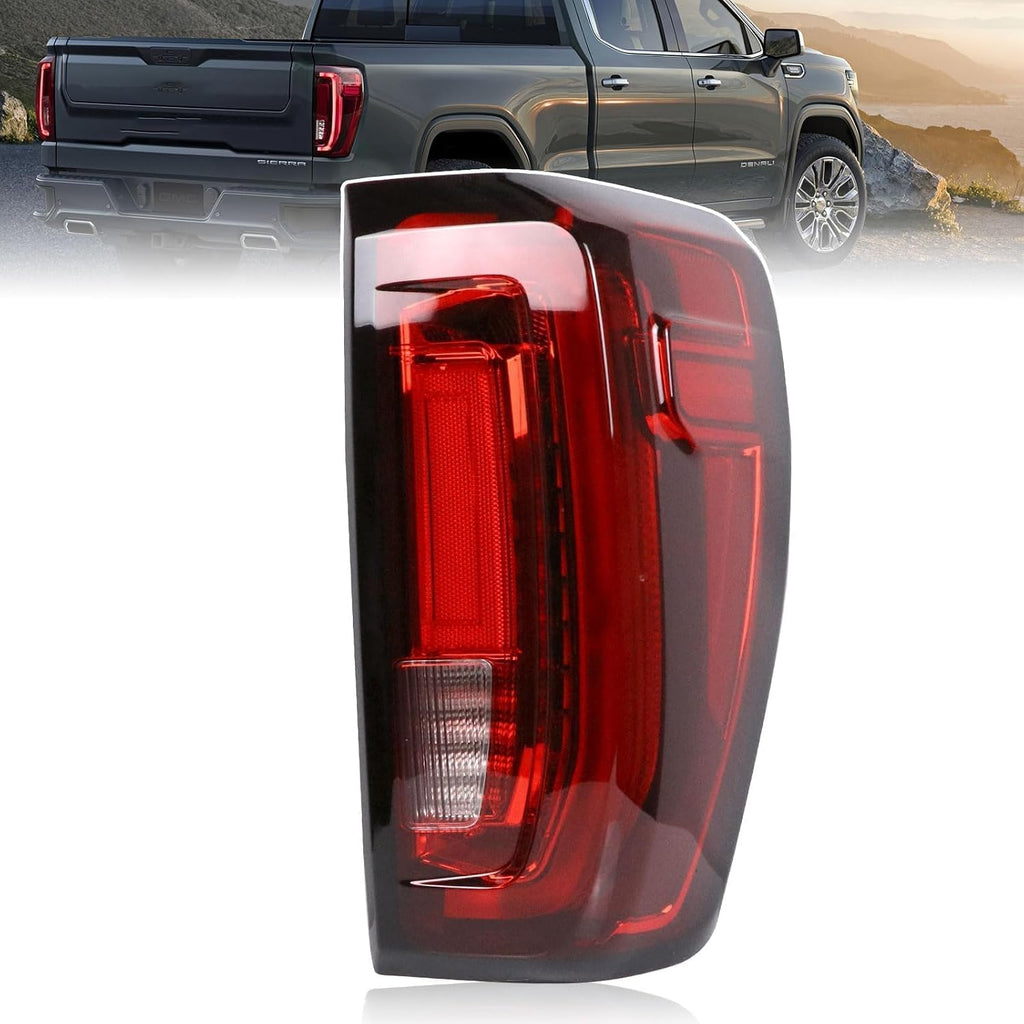 Lochnchn LED Tail Light Assembly Compatible with 2019-2025 GMC Sierra 1500/2500HD/3500HD,Right Passenger Side Taillights Rear Lamp with Brake Light Replace# 84565922 GM2801310