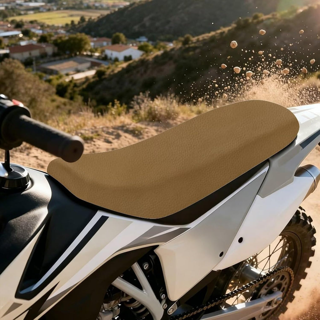 Brown Dirt Bike Seat Cover Universial Seat Cover for Dirt Bike Easy to Clean for CR125R CR250R CRF250R CRF450R YZ125 YZ250F YZ450F KX250F Ebike Dirt Pit Bike