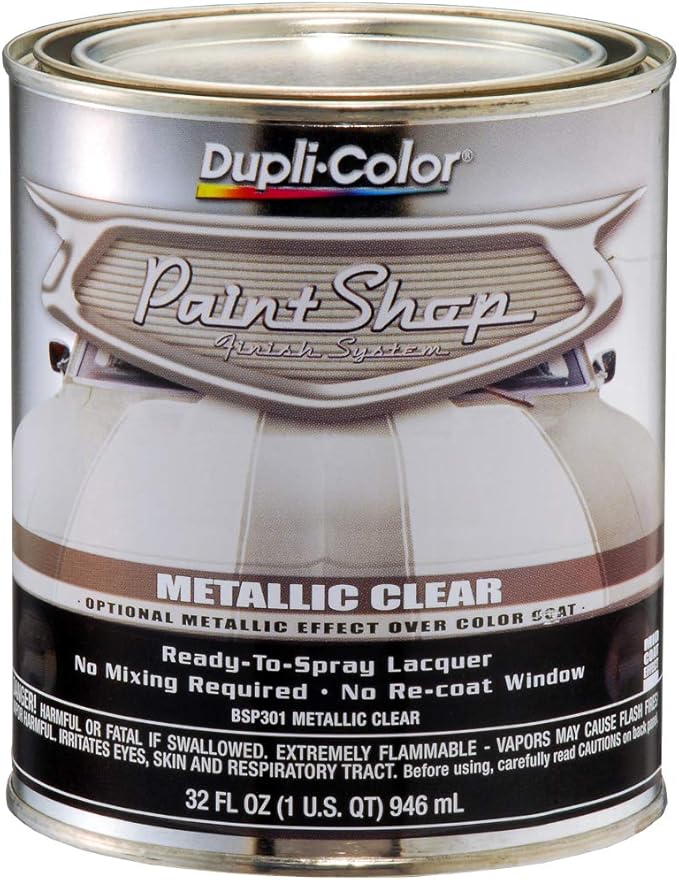 Dupli-Color BSP301 Paint Shop Finish System Base Coat – Metallic Clear - 32 oz. by The+Dupli-Color+Store+