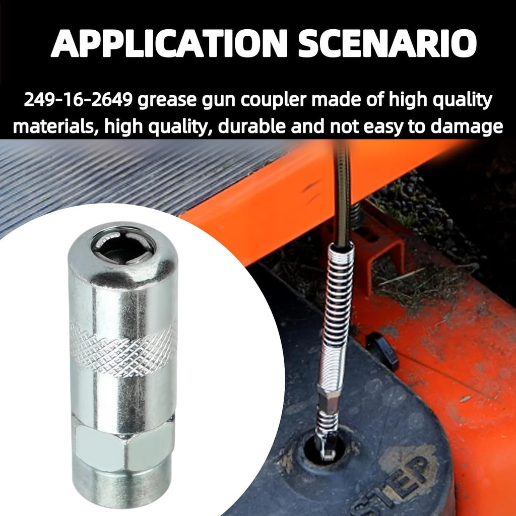 4P for Milwaukeie Grease Gun Coupler Tips 49-16-2649 Replacement Coupler | For Milwaukeie M18 2448-20, 2449-20, & M12 2450-20 Heavy-Duty