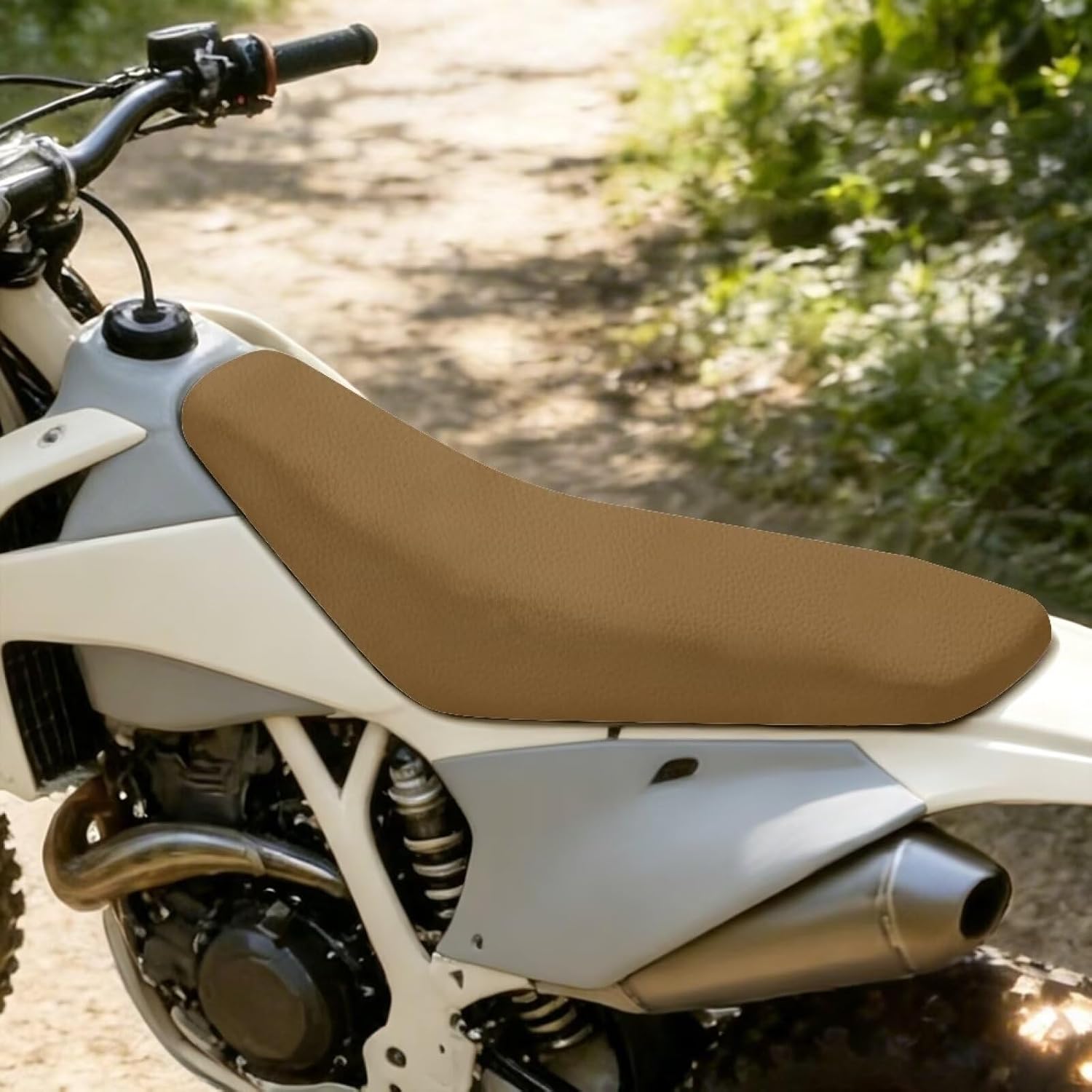 Brown Dirt Bike Seat Cover Universial Seat Cover for Dirt Bike Easy to Clean for CR125R CR250R CRF250R CRF450R YZ125 YZ250F YZ450F KX250F Ebike Dirt Pit Bike