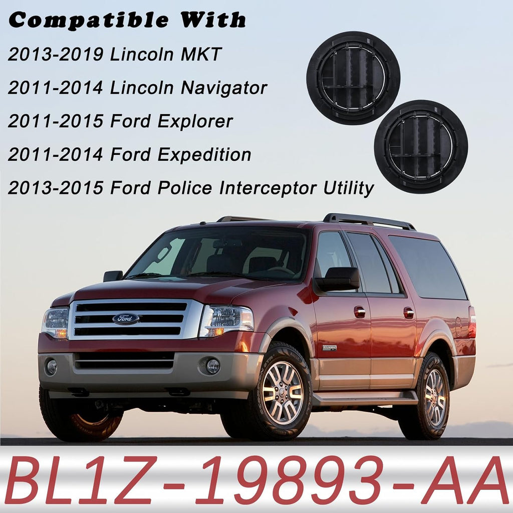 Roof Air Conditioning Vent Covers | Compatible with 2011-2015 Ford Explorer Expedition,2011-2019 Lincoln MKT Navigator Inner Accessories | Replaces BL1Z-19893-AA BB5Z-19893-CA Ceiling Fan Grilles