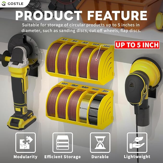 5 Inch Professional Sanding Discs Storage Bins - Image 2