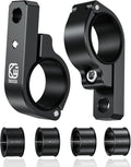 VAZESWIN 2PCS Aluminum Alloy Light Bar Mounts, Light Bar Mounting Brackets | 360° Adjustable Roll Bar Clamps for 0.875"/1"/1.125"/1.26"/1.375" Handlebar Round Rails, for Motorcycle ATV UTV Boat Truck