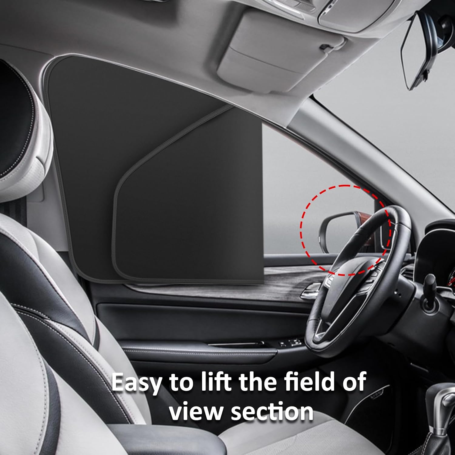 Car Window Shades - 100% Block Light Car Privacy Curtains with Magnetic - 4Pcs Side Window Sun Shades Car Window Covers Keep Cooler Feeling, Thicken(Thickset, 4pcs)